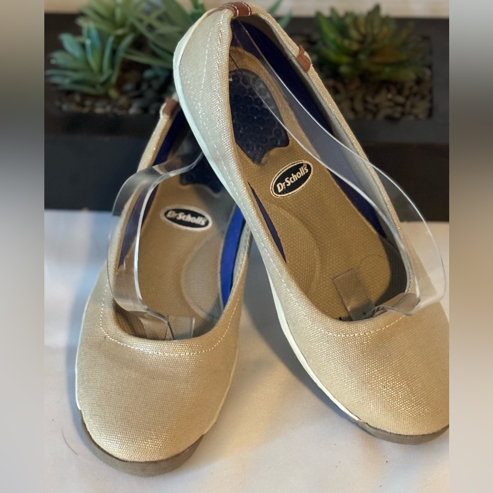 Dr. Scholl's Light Tan Slip-On Ballet Flats